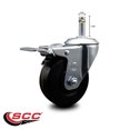thumbnail image 2 of 4 Inch Phenolic Swivel 7/16 Inch Grip Ring Stem Caster with Total Lock Brake SCC, 2 of 2