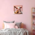 thumbnail image 4 of WFSposter Cute Piglet with Harp Canvas Wall Art, Pink Background, 12 x 12, 4 of 6