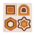 thumbnail image 1 of Yinanstore Geometric Shape Sorting Toy Wooden Puzzle Mathematical Thinking Color Shape Matching Board for Children Ages 2~4 Preschoolers , C, 1 of 8