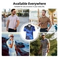 thumbnail image 6 of Lsque Mario Pattern Golf Shirts for Men Dry Fit Print Moisture Wicking Performance Short Sleeve Polo Shirt-Large, 6 of 7