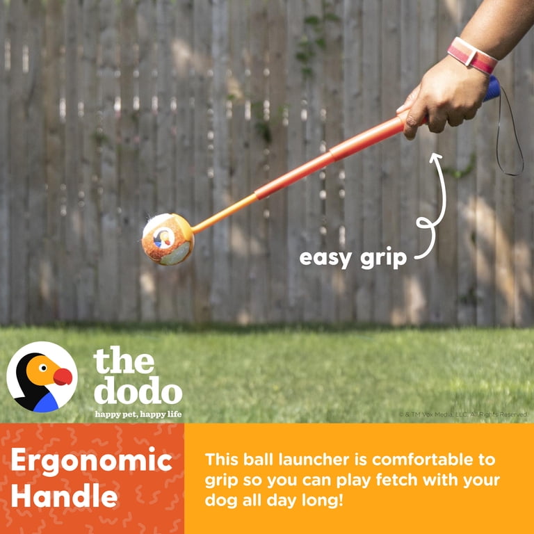 The Dodo Telescoping and Fetch Ball Launcher Dog Toy 9 in