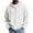02#White, variant on Dwelliawo Quarter Zip Hoodie Men Long Sleeve Corduroy Knit Drawstring Solid Color Fashion Sweatshirts 1/4 Zip Hooded Winter Fall Hoodies Pullover with Pockets Black 5XL