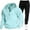 Light Blue, variant on Aofany Mens Tracksuit 2 Piece Set, Hooded Sweatshirt Running Jogging Pants Suits, Winter Outdoor Sports Casual Outfits