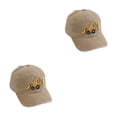 thumbnail image 4 of Minnieouse Gorra de béisbol de amplia aplicación, adecuada para deportes, acampada y diario, gorra de béisbol para niños, gorras de béisbol caqui 2Conjunto, 4 of 6