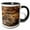 Black/White, variant on 3drose, Usa, Minnesota. Grey Fox in Log with Paw Around Kit, 11oz Mug
