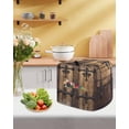 thumbnail image 5 of Rustic Wooden Door Stand Mixer Dust Cover with Storage Pocket & Handles,Brown Black Farmhouse Country Vintage Fits All Tilt Head & Bowl Lift Kitchen Appliance Cover Organizer Accessories,6-8 Quart, 5 of 6
