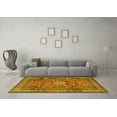 thumbnail image 3 of Ahgly Company Indoor Square Persian Yellow Traditional Area Rugs, 3' Square, 3 of 4