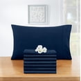 thumbnail image 1 of Empyrean Bedding Set of 8 Pillow Cases, King Pillowcase Premium Microfiber, King Size 20"X40" Navy Blue, 1 of 9