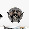 thumbnail image 1 of Gunfighter Skull Cowboy Wall Decal Wallmonkeys Peel and Stick Graphic (18 in H x 18 in W) WM502680, 1 of 4