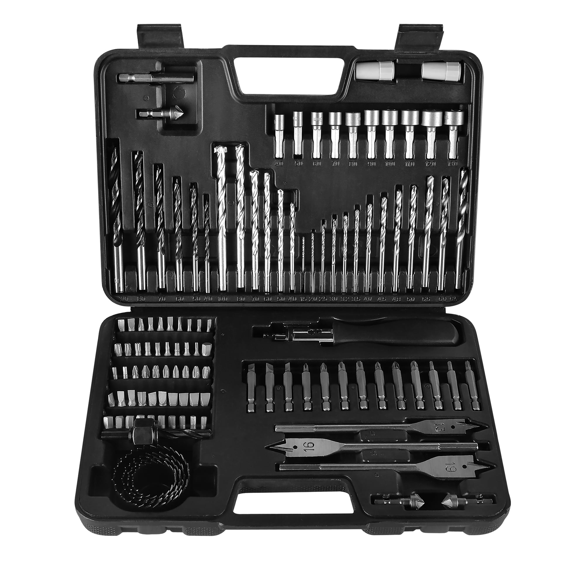 Conentool 110 Pcs Drill Bit Sets for Metalworking & Woodworking