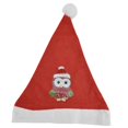 thumbnail image 2 of Sombrero de Navidad, pintura de diamantes de imitación, bonito patrón de búho, herramientas completas, sombrero de Papá Noel con diamantes de imitación para regalo de decoración artesanal DIY, 2 of 14