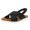 Black, variant on Vedolay Summer Sandal Women's Cute Slip-on Flatform Sandals Casual Wear Walking Wedges,Brown 6.5