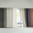 thumbnail image 5 of Madison Park Emilia Twist Tab Total Blackout Window Curtain in Pewter 50x84", 5 of 14