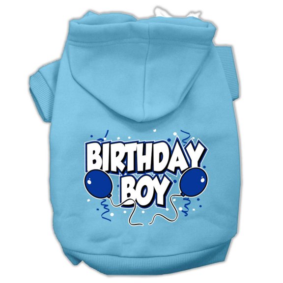 Pet, Dog Cat Hoodie Screen Printed, "Birthday Boy"