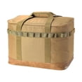 thumbnail image 1 of Sac de Rangement de Camping avec Poches en Filet et Compartiments, Multifonctionnel Portable Kaki, 1 of 9