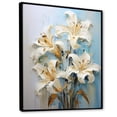 thumbnail image 2 of Designart "Dreamy Garden Of Lilies IV" Lilies Floater Framed Canvas Wall Art, 2 of 5