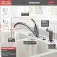 thumbnail image 5 of Delta 400-Dst Classic Kitchen Faucet - Chrome, 5 of 5