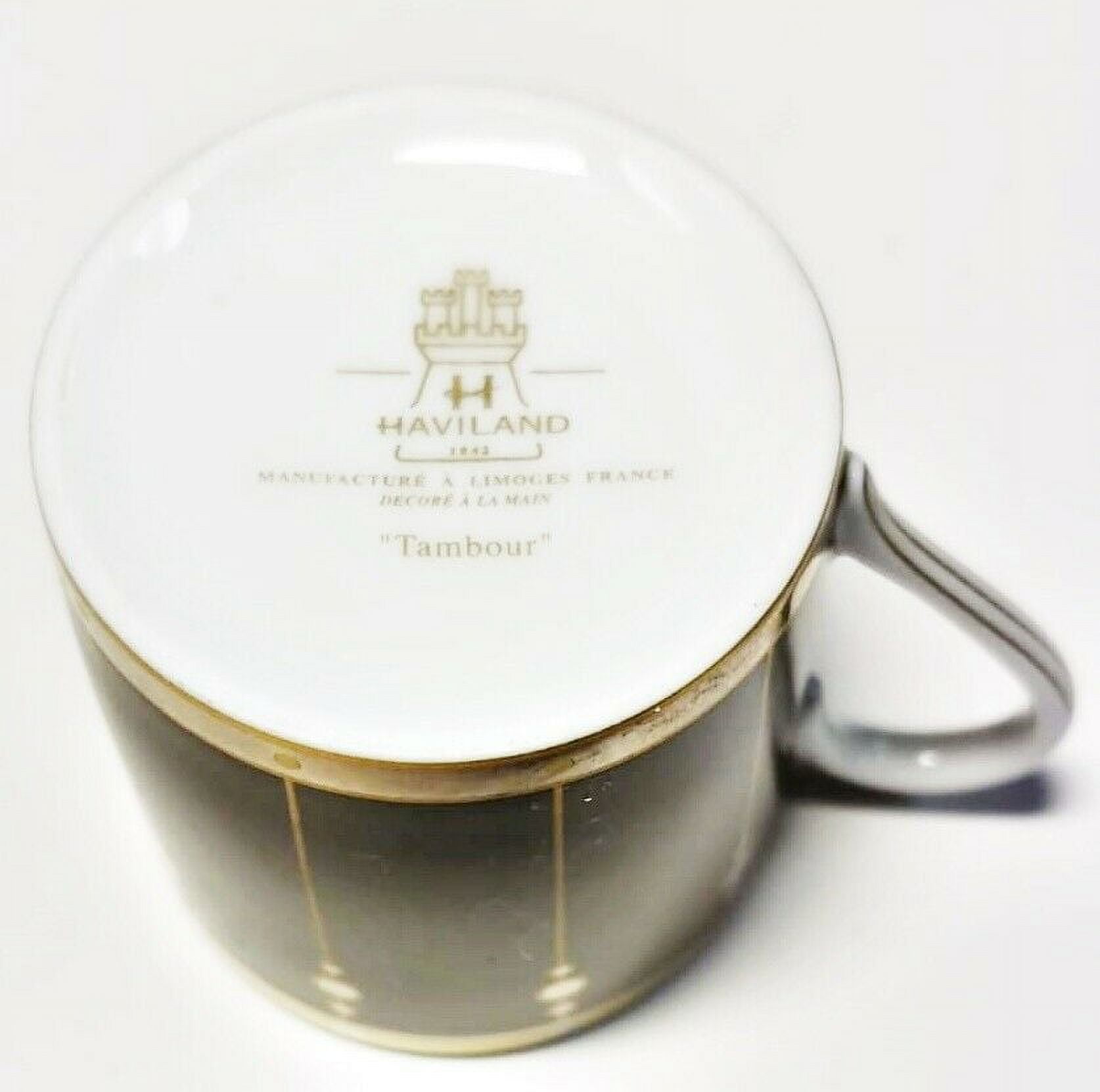 Haviland Limoges Tambour Bronze 5 Piece Place Setting[並行輸入品] Haviland Limoges 4 Mixed Place Sets: Tambour White Bronze \u0026 Noir