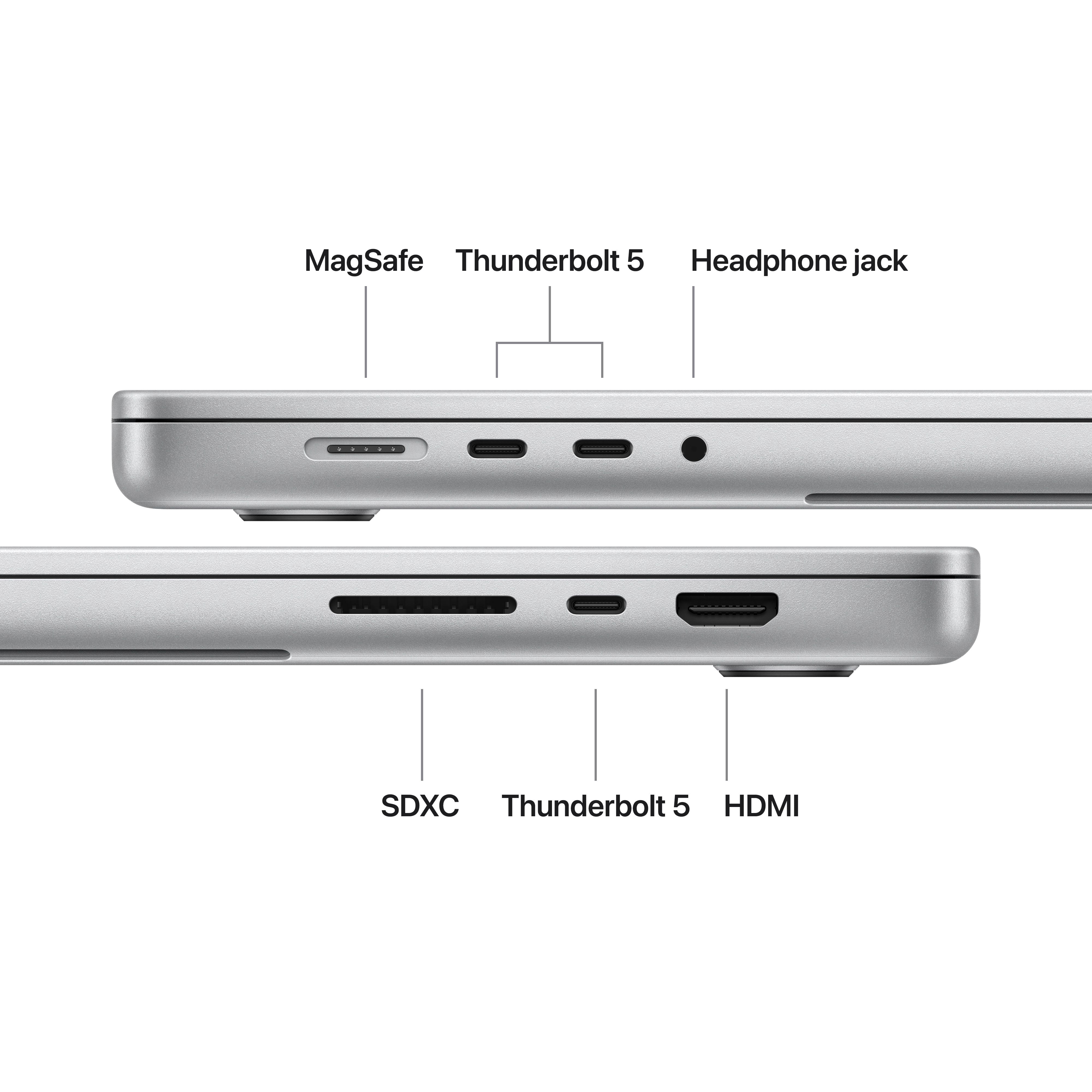 Apple 16" MacBook Pro with M5 Max chip, 18 core CPU / 32 core GPU, 36GB Memory, 2TB SSD - Silver