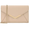 thumbnail image 2 of Bolso de mano DEXMAY para mujer, piel saffiano sintética, estilo nude, 2 of 7