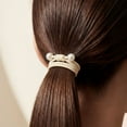 thumbnail image 3 of allydrew Boho Hair Tie Bracelets for Women, No Damage Elastic Hair Bands, Hair Accessories for Thick and Thin Ponytails (20pcs), Pearls Neutral, 3 of 6