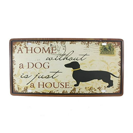 6x12 Inches Vintage Feel Rustic Home Bathroom And Bar Wall Decor Car Vehicle License Plate Souvenir Metal Tin Sign Plaque A Home Without A Dog Is Just A House Walmart Canada