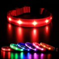 thumbnail image 5 of Light Up Dog Collar For The Dark, Led Dog Collar Usb Rechargeable Waterproof With 3 Flashing Modes, Super Bright Flashing Adjustable Dog Collar For, 5 of 5