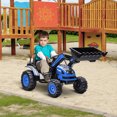 thumbnail image 2 of Aosom Kids Digger Ride On Excavator 6V Battery Powered Blue, 2 of 9