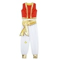 thumbnail image 3 of Hansber Garçons Super Bro Toad Uniforme Capitaine Gilet de Déguisement d'Halloween avec Pantalon Rouge 6, 3 of 7