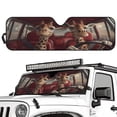 thumbnail image 2 of Uorisanigo Windshield Sunshade Sun Shade Sun Visor Mat Funny Giraffe Driving Car Heat Shield for Rubicon Sahara TJ JK JKU 2 Door & 4 Door, UV Rays Blocker Keeps Car Cooler, 2 of 7