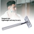 thumbnail image 5 of YAHHU Manual Double Sided Shaving Tool Kit for Men, Premium Metal Safety Razor with Non-Slip Handle, Includes 10 Refill Blades, Portable Grooming Essential, Silver (5.12 inches / 13 cm), 5 of 6