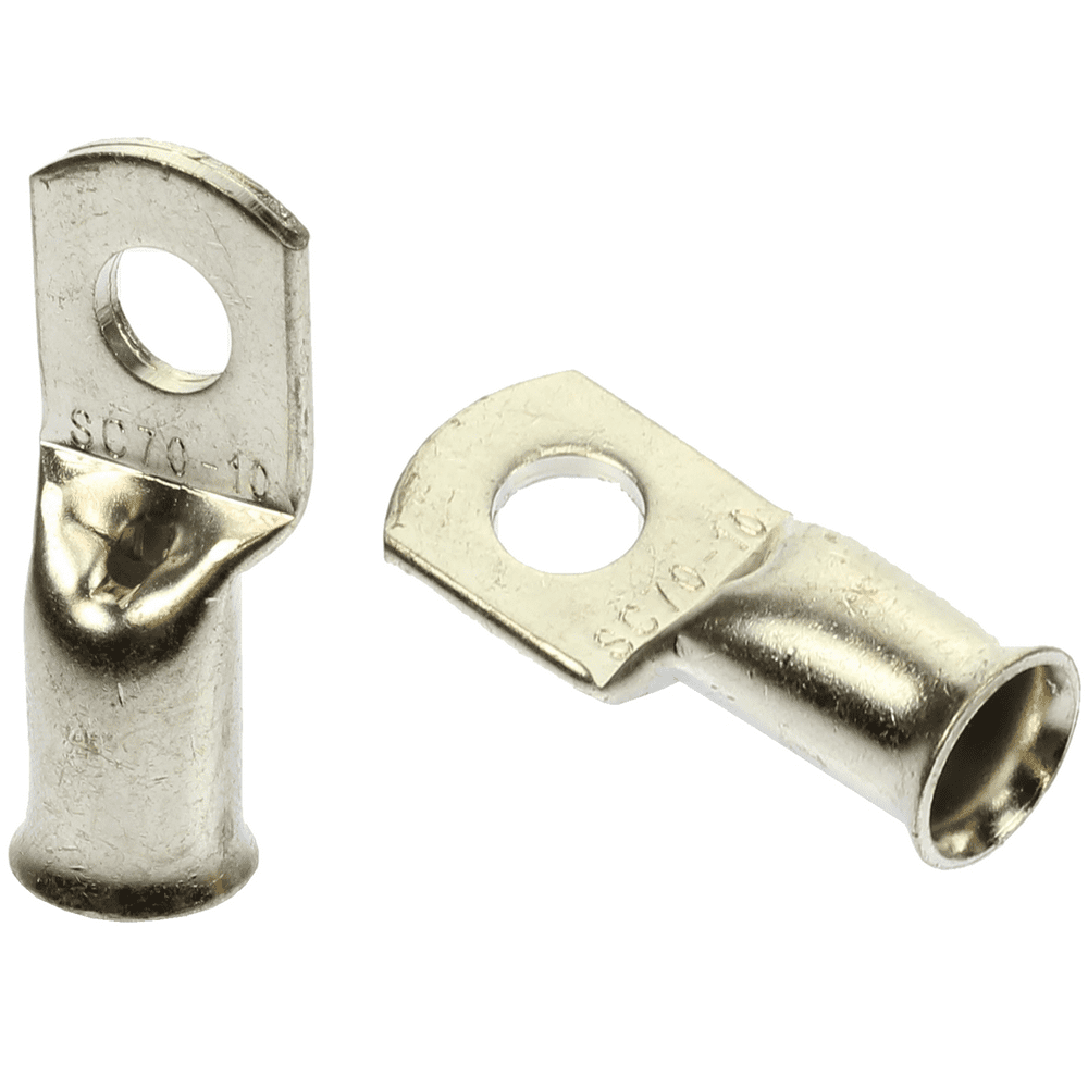 2/0 AWG gauge 3/8" noninsulated Tin Plated Copper Crimp Ring Terminal