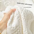 thumbnail image 2 of Funda de sofá de estilo nórdico, color blanco, manta de hilo de algodón multiusos, funda de sofá completa, funda de almohadilla antideslizante para tres personas, 2 of 5