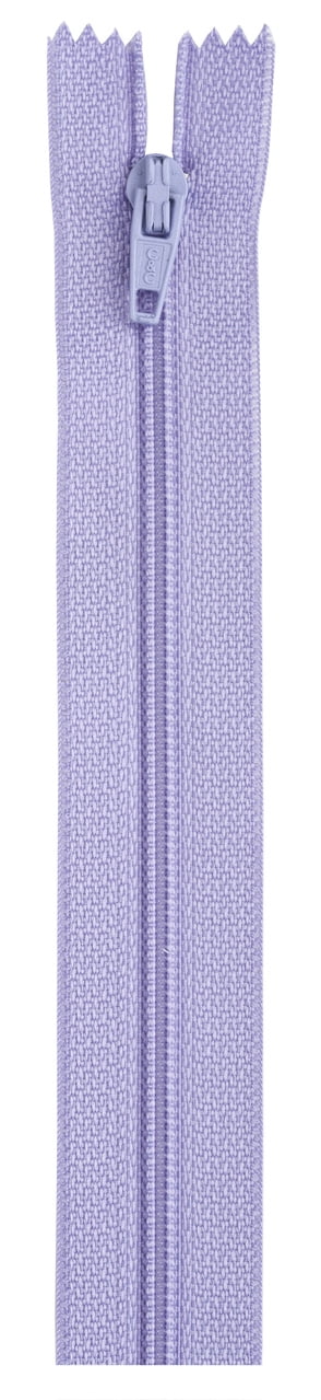 (2 pack) Coats & Clark Polyester 7" All Purpose Lilac Sewing Zipper, 1 Each