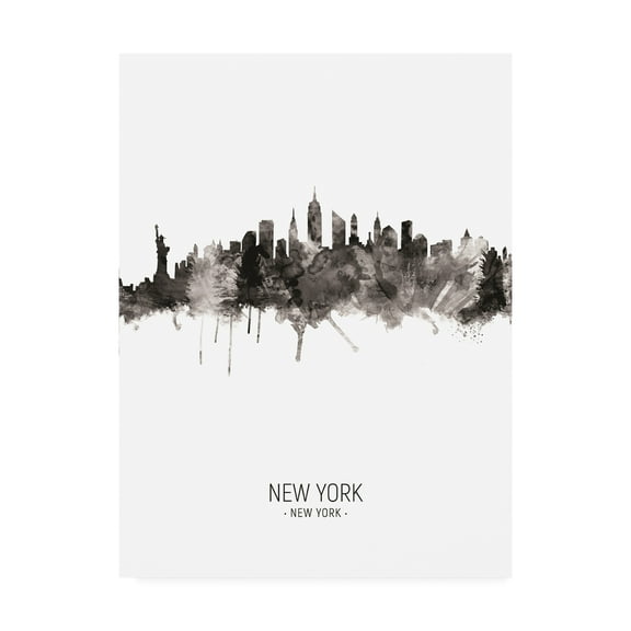 Trademark Fine Art 'New York City Skyline Portrait II' Canvas Art by Michael Tompsett