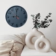 thumbnail image 6 of Modern Gray Wall Clock Home Decor 10-Inch Silent Wooden Wall Clock, Battery Operated (AA Batteries Not Included), Artistic Home Decor, 6 of 7