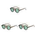 thumbnail image 3 of Dalazy 1/2/3/5 Rond à la Mode pour Femmes Élégant avec Lentille Polarisée Coussinets de Nez Réglables Lunettes Femmes C03 Motif Léopard 3 Pcs, 3 of 6