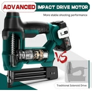NEU MASTER Cordless Nail Gun,20-Volt 2-inch 18 Staple Gun, Battery Operated 18 Gauge Coil Brad Nailer Gun,2.0Ah Lithium-Ion Battery with 800 Nails & 200 Staples