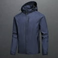 thumbnail image 2 of KaLI_store Sports Jacket for Men Men's Casual Jacket Outdoor Windbreaker Lightweight Bomber Jackets Dark Blue,4XL, 2 of 3