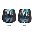 thumbnail image 3 of Balery Artistic Moon Valley Wolf Pantalones cortos deportivos para mujer con forro y dos bolsillos, elásticos, para entrenamiento, gimnasio, yoga-X-Large, 3 of 7