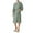 Green, variant on Wancir Men's Hooded Classic Bathrobe Turkish Cotton Robe with Full Length Options