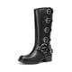 thumbnail image 1 of Botas DREAM PAIRS SDKB2416W Altas hasta la Rodilla con Punta Cuadrada Negras, 1 of 9