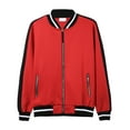 thumbnail image 2 of Ma Croix Men's Casual Stretch Slim Fit Track Bomber Jacket, 2 of 7