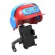 thumbnail image 3 of Soporte para teléfono de bicicleta con rotación de 360 ​​grados, abrazadera extraíble antirreflejos para teléfono rojo azul, 3 of 9