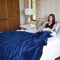 thumbnail image 2 of Catalonia Two-Tone Polyester Throw Comfy Fluffy Plush Pendleton Fleece Sherpa Bed Blanket, 90" x 90", 2 of 6