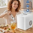 thumbnail image 2 of TINKLE WELL Portable Ice Maker, Countertop Self-Cleaning Machine with Ice Scoop & Basket, Ideal for Home, Kitchen, and Parties, White, 2 of 7