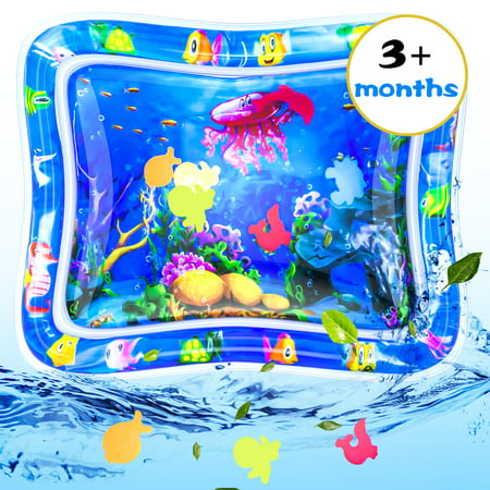 Jumper Inflatable Baby Water Mat Tummy Time Premium Water Play Mat Infant Toys for 3 6 9 Months Newborn Boys Girls Early Activity Center
