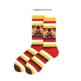 thumbnail image 3 of Thanksgiving Socks for Women Men Colorful Fall Designs Pumpkins Turkeys Leaf Pattern Cotton Middle Tube Socks Hosiery, 3 of 8