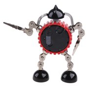 Apooke Gear Robot Desktop Alarm Clock for Creative Student Silent for Time Clocks