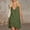 #0506-Army Green, variant on Neewe Women's Summer Dresses Casual Sleeveless Button Tank Sundress Round Neck Knee Length Mini Dress with Pockets